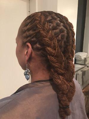 Locs braided