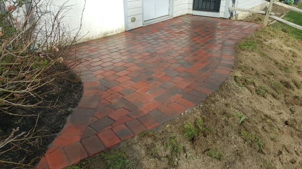 New pavers back patio