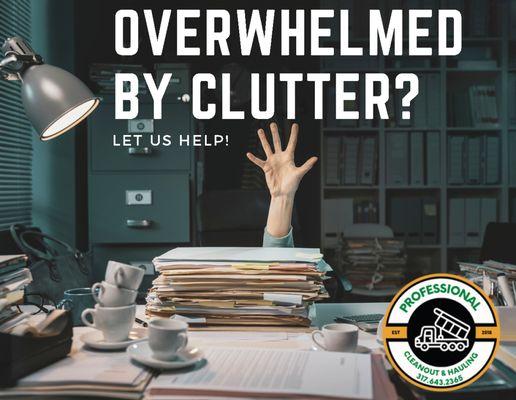 Feeling overwhelmed by cutter? Let us help!  Our team offers fast and efficient home clean outs and hauling to help you get a fresh start.