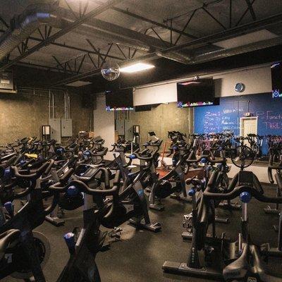 Indoor Cycling Room!   31 bikes with Stages Studio and consuls.