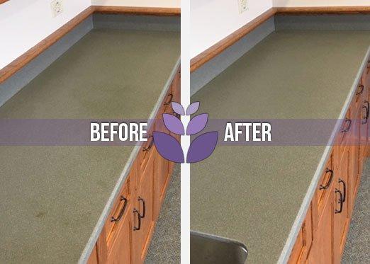 Dirty counter tops? Lavender will get them looking brand new!