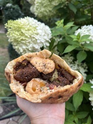 FALAFEL SANDWICH WITH HARISSA TEHINA