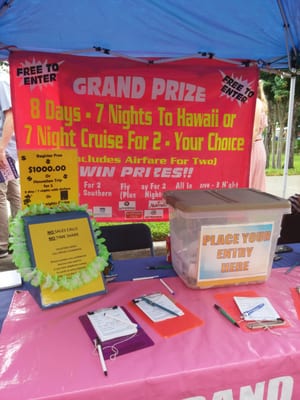 Prize booth