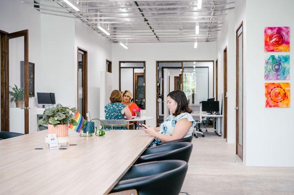 For focus and a good flow of idea, pull up a seat at the open coworking section of The Study