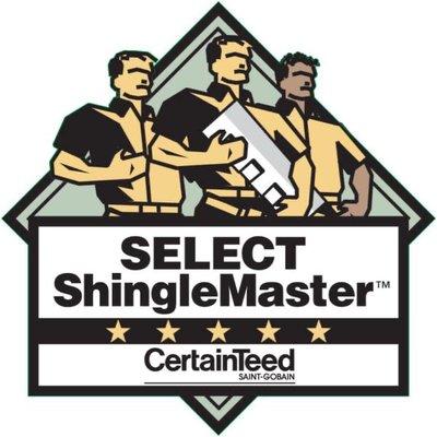 We are now a Select ShingleMaster with CertainTeed