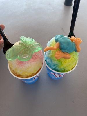 Kiddie cups: butterfly and frog