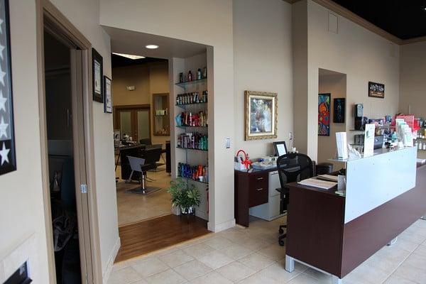 Front foyer of Go Green Salon