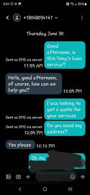 Tony Martinez Lawn Service