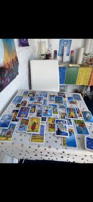 A tarot spread I had done a while back with Olivia.