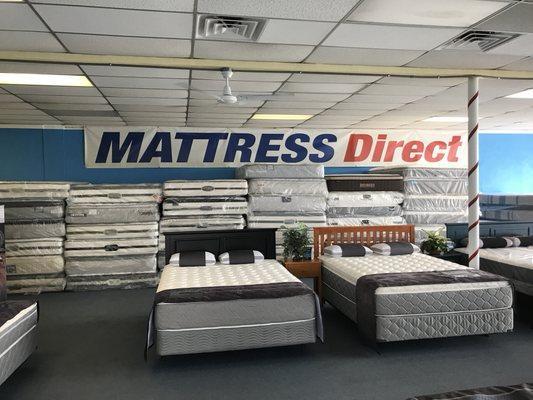 Huge Clearance Center!  Brands like Sealy, Serta and BeautyRest.                                  Queens from $199 Kings from $299