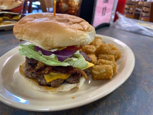 Burger and Tots