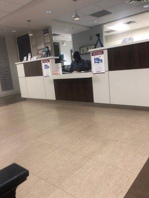 Front check in desk