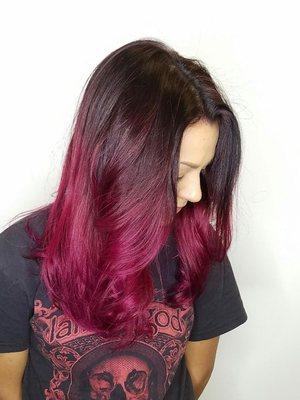 Gorgeous burgandy and wine color melt

*books as specialty color