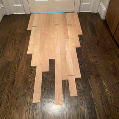 Repair the wood floor