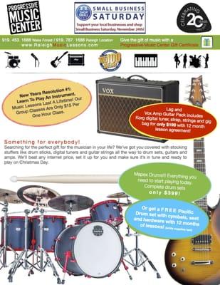 2012 Black Friday/Holiday  Specials