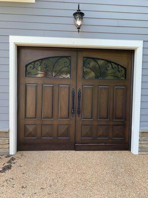 Custom wood door