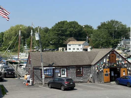 The office, Schooner Eleanor docked in the background