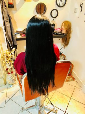 Jet Black Human Extensions