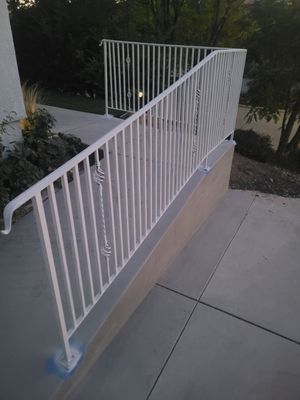 Custom made handrail for lovely elderly couple