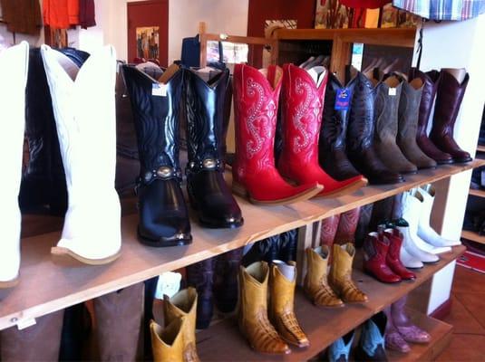 Plenty of western boots available.