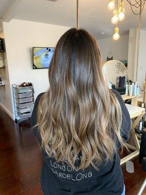 Full head balayage