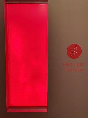 Red light therapy treatment room