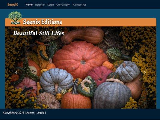 This is a sample online store that sells fine photography... includes an online catalog, order forms, and transactioning.