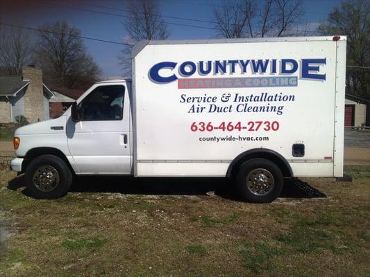 The service vehicle we use to haul around all the solutions for our customers HVAC needs.