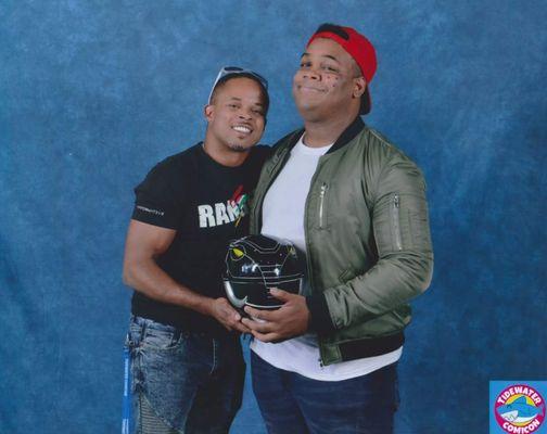 With the original Black Power Ranger, Walter Jones! He was a lovable goofball.