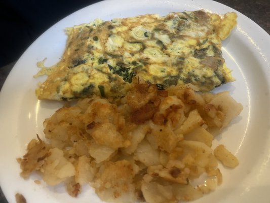 Spinach & Mushroom Omelet