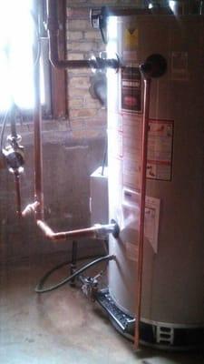 commercial hot water heater installation