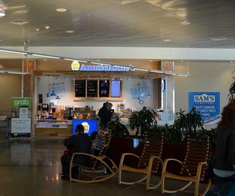 Auntie Anne's but is the airport doing a variation of the CLT Airport Rocking Chairs?