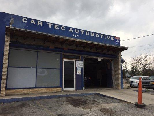 Car-Tec Automotive on Westside of street on Blanco