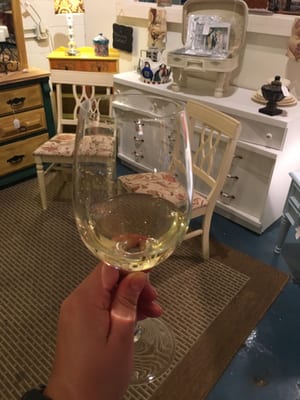 A little Riesling while I shop