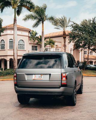 Range Rover received full customization with a full wrap yellow reflective calipers and new parts installed like grill and side vents.