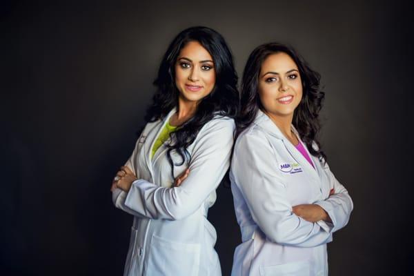 Drs. Maha and Maryam are the sister dentists at M&M Smiles