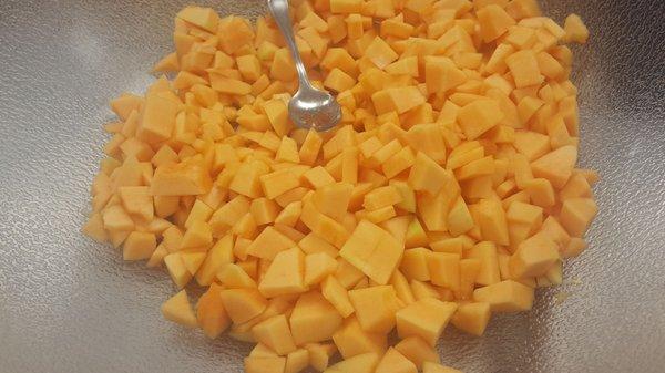 Fresh from the farm cantaloupe.