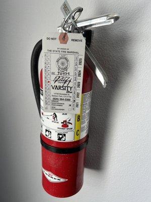 Varsity Fire Extinguishers