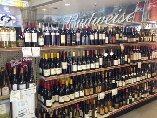 Great selection of local and imported wine