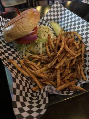 All American Burger and Fries