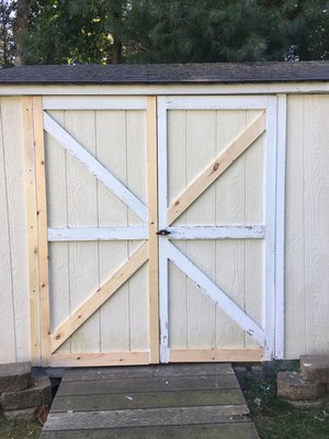 Shed trim repair After