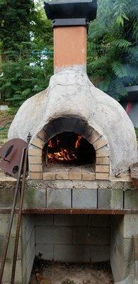 Brick oven build