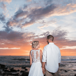 One of our brides during her destination wedding.