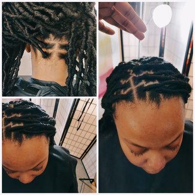 Crochet Braids with partials