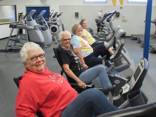 WRC Fitness Center Members enjoying their workout!