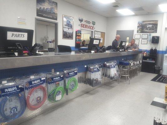 Parts and Service counter