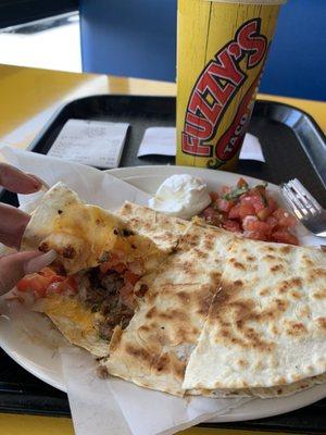 Steak & Shrimp Quesadilla... yum