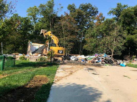 Battle Axe Construction demolishes any kind of property.
 Feel free to contact us at (513)874-4695 for a quote