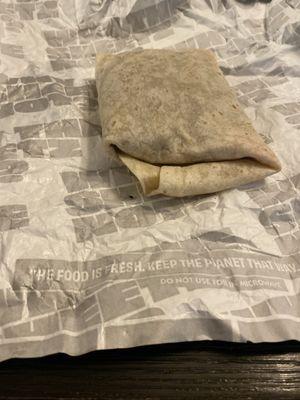 Mexican burrito, I don't think so.