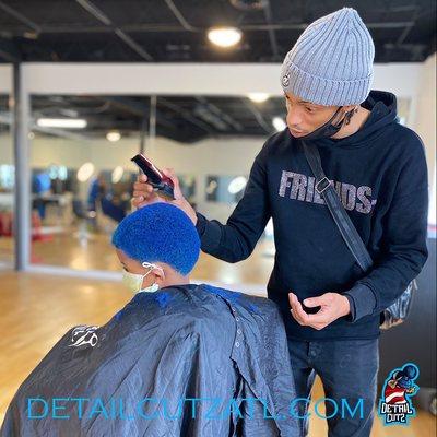 Kids cut by Master Barber/owner Stephan